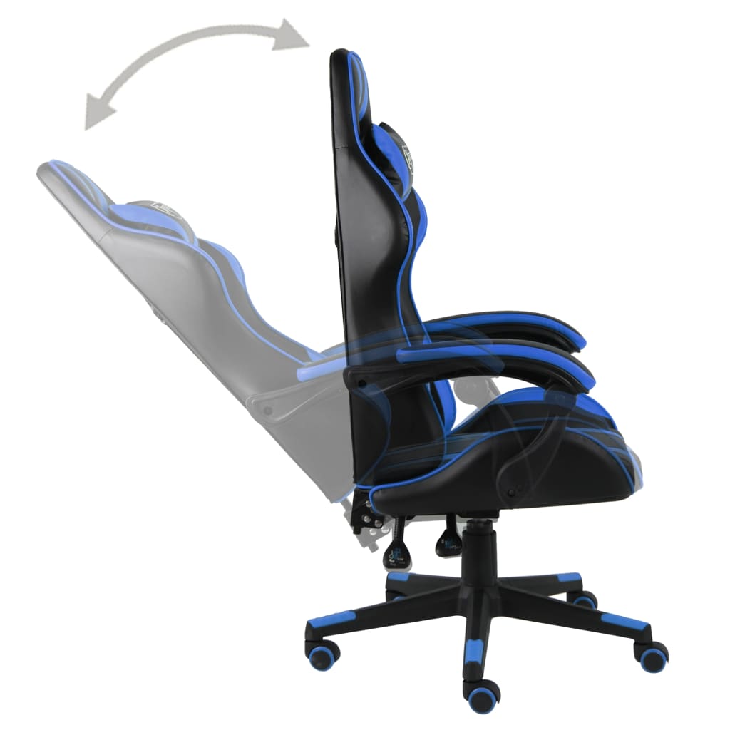 Sedia da Gaming Nero e Blu in Similpelle 20518