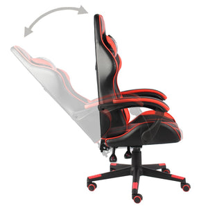 Sedia da Gaming Nero e Rosso in Similpelle 20519