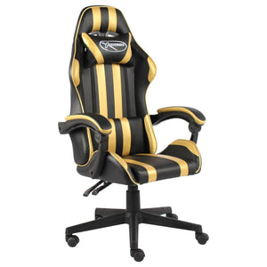 Sedia da Gaming Nero e Oro in Similpelle cod mxl 5723