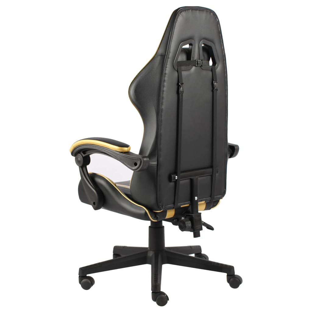 Sedia da Gaming Nero e Oro in Similpelle cod mxl 5723