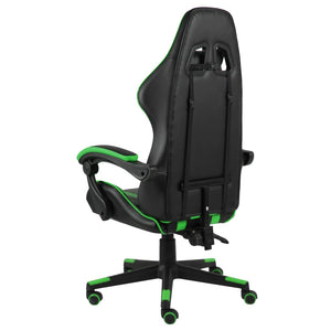 Sedia da Gaming Nero e Verde in Similpelle 20521