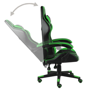 Sedia da Gaming Nero e Verde in Similpelle cod mxl 5730