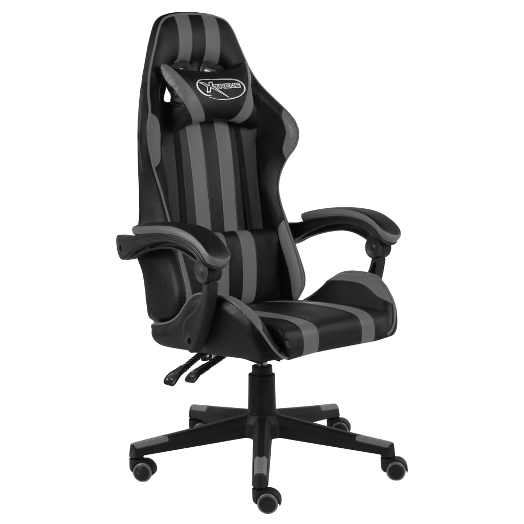 Sedia da Gaming Nero e Grigio in Similpelle cod mxl 5724