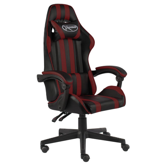 Sedia da Gaming Nero e Rosso Vino in Similpelle cod mxl 5725