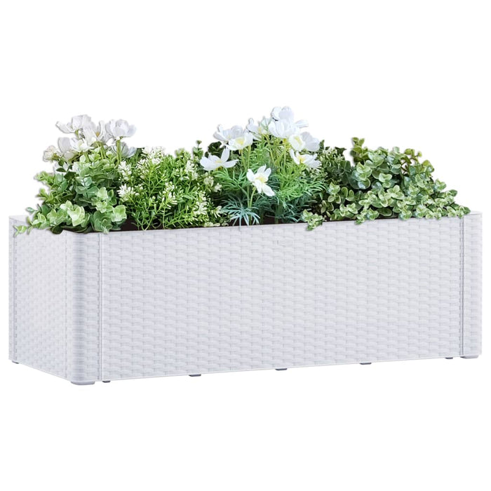 Letto Rialzato da Giardino con Sistema Irrigazione Bianco cod mxl 66745