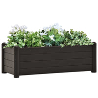 Letto Rialzato da Giardino in PP Antracite 100x43x35 cm cod mxl 67020