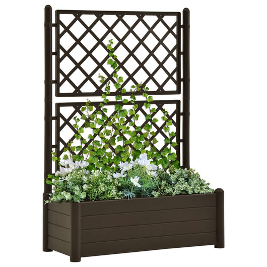 Fioriera da Giardino con Graticcio 100x43x142 cm PP Moca 313984