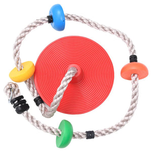 Fune da Arrampicata Oscillante con Piattaforme e Disco 200 cm cod mxl 54463