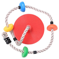 Fune da Arrampicata Oscillante con Piattaforme e Disco 200 cm 93152