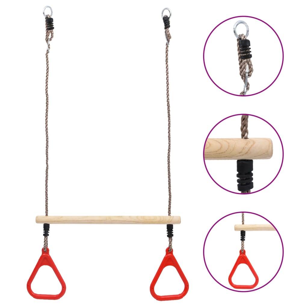 Barra Oscillante a Trapezio con Anelli 