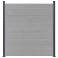 Pali di Recinzione 2 pz Grigio Scuro 185 cm in Alluminio cod mxl 66452