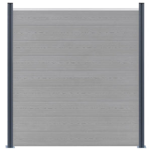 Pali di Recinzione 2 pz Grigio Scuro 185 cm in Alluminio cod mxl 66452