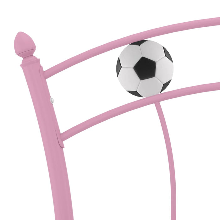 Giroletto con Motivo Calcio in Metallo Rosa 90x200 cm 324747