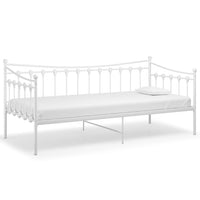 Telaio Divano Letto Bianco in Metallo 90x200 cm 324756