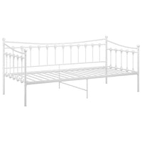 Telaio Divano Letto Bianco in Metallo 90x200 cm 324756