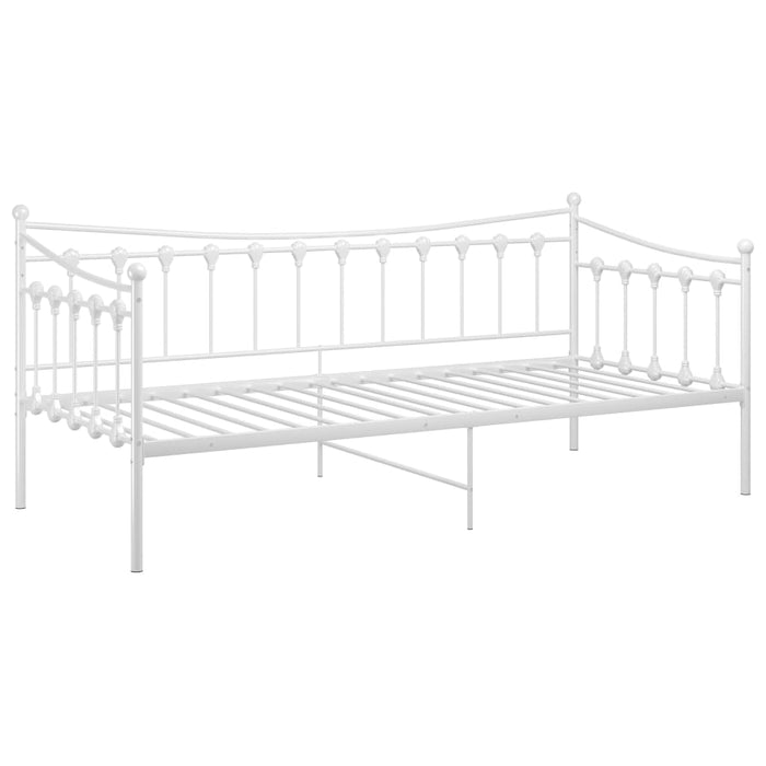 Telaio Divano Letto Bianco in Metallo 90x200 cm 324756