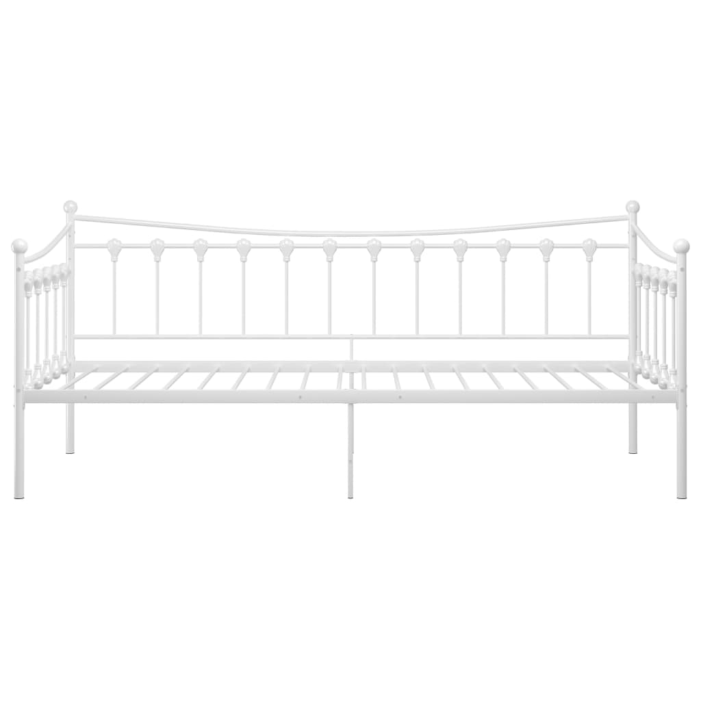 Telaio Divano Letto Bianco in Metallo 90x200 cm 324756