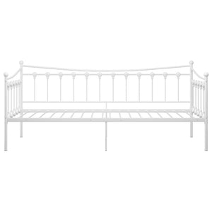 Telaio Divano Letto Bianco in Metallo 90x200 cm 324756