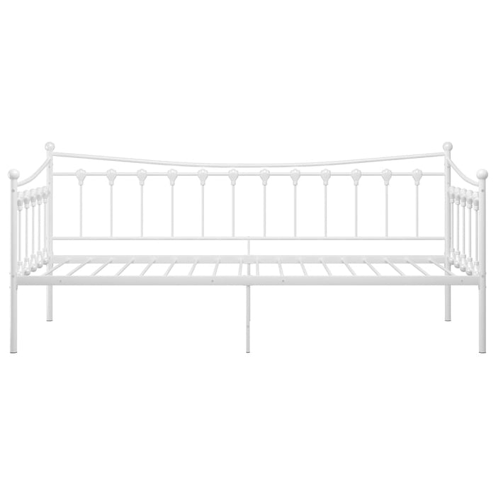 Telaio Divano Letto Bianco in Metallo 90x200 cm 324756