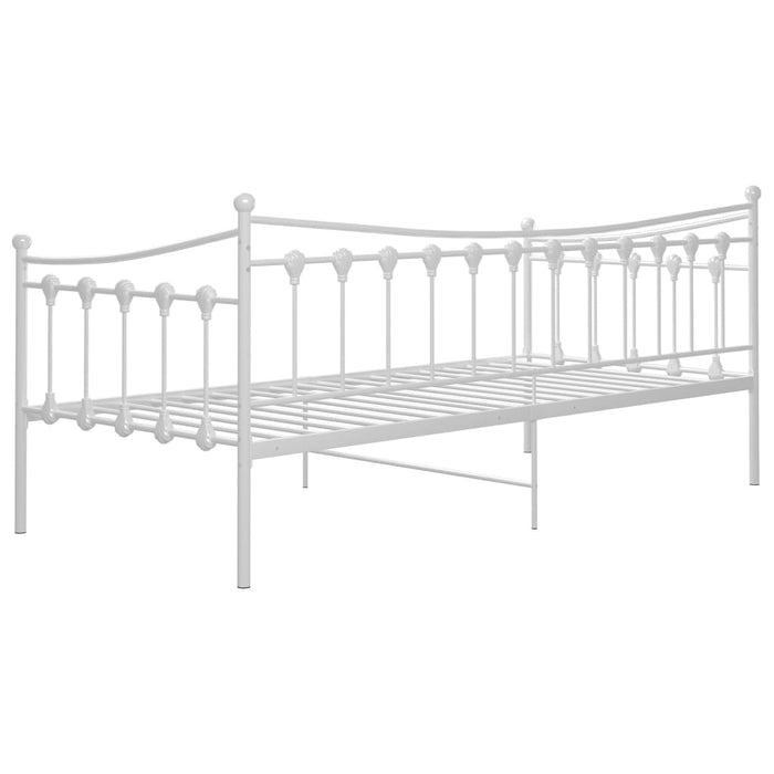 Telaio Divano Letto Bianco in Metallo 90x200 cm 324756