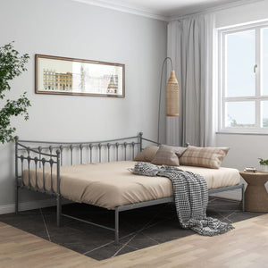 Telaio Divano Letto Estraibile Grigio in Metallo 90x200 cm cod mxl 61919