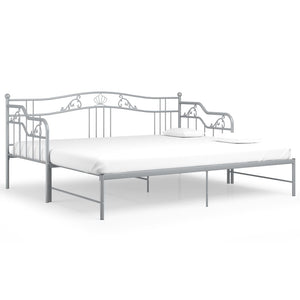 Telaio Divano Letto Estraibile Grigio in Metallo 90x200 cm cod mxl 61725