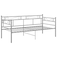 Telaio Divano Letto Grigio in Metallo 90x200 cm 324769