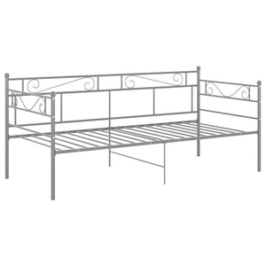 Telaio Divano Letto Grigio in Metallo 90x200 cm 324769