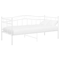 Telaio Divano Letto Bianco in Metallo 90x200 cm 324780