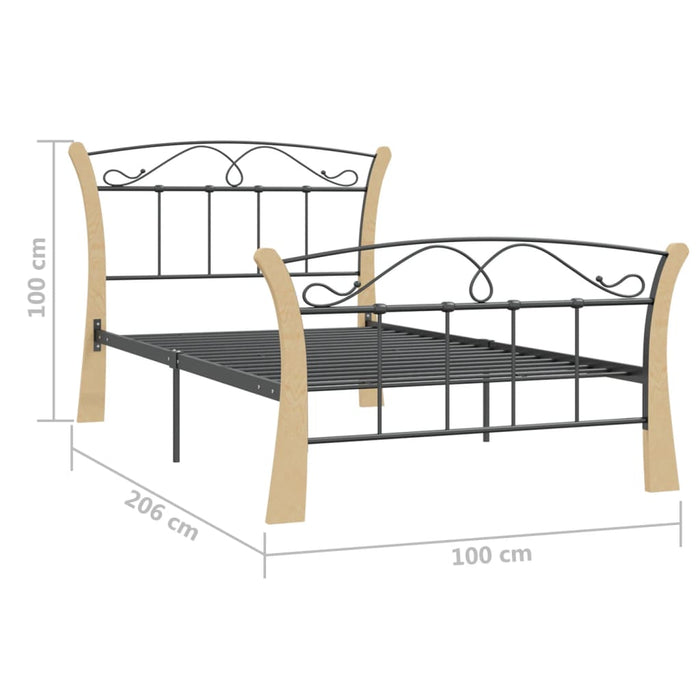 Giroletto Nero in Metallo 100x200 cm 324884