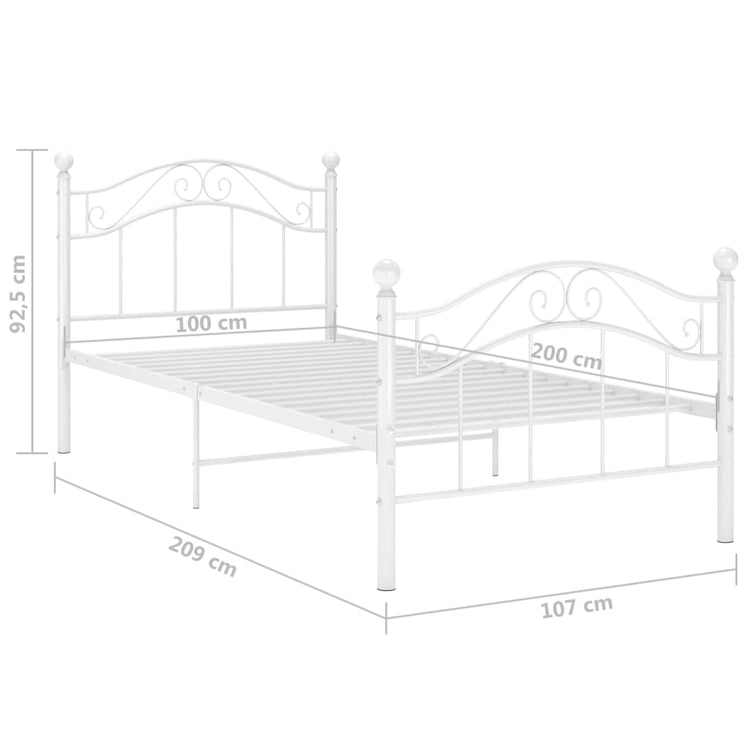 Giroletto Bianco in Metallo 100x200 cm 324992