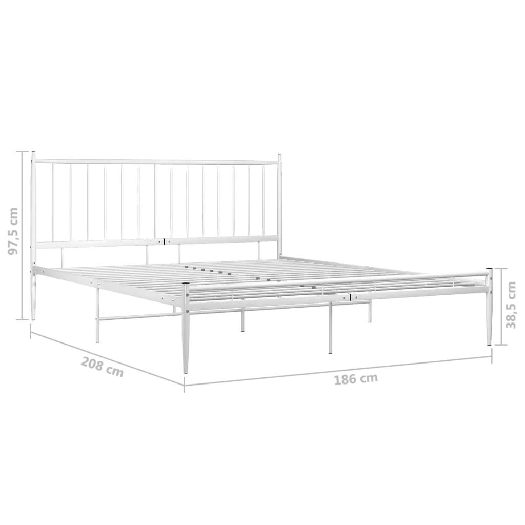 Giroletto Bianco in Metallo 180x200 cm cod mxl 58718