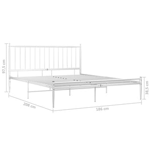 Giroletto Bianco in Metallo 180x200 cm 325025