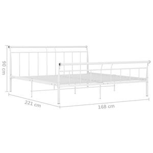 Giroletto Bianco in Metallo 160x200 cm 325043