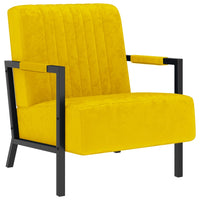 Poltrona Giallo Senape in Velluto 325765