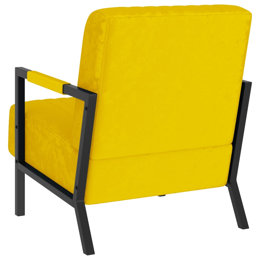 Poltrona Giallo Senape in Velluto 325765