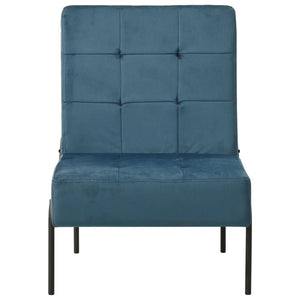 Poltrona Relax 65x79x87 cm Blu in Velluto 325769