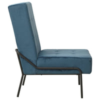 Poltrona Relax 65x79x87 cm Blu in Velluto 325769