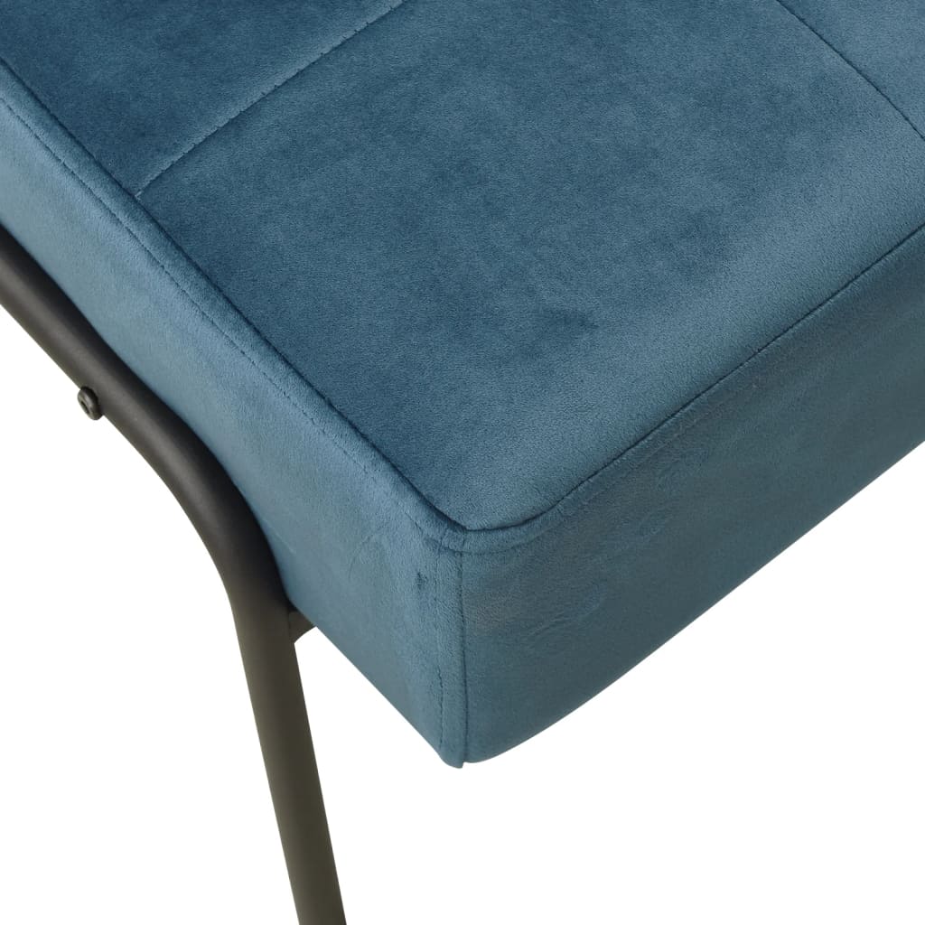 Poltrona Relax 65x79x87 cm Blu in Velluto 325769