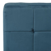 Poltrona Relax 65x79x87 cm Blu in Velluto 325769