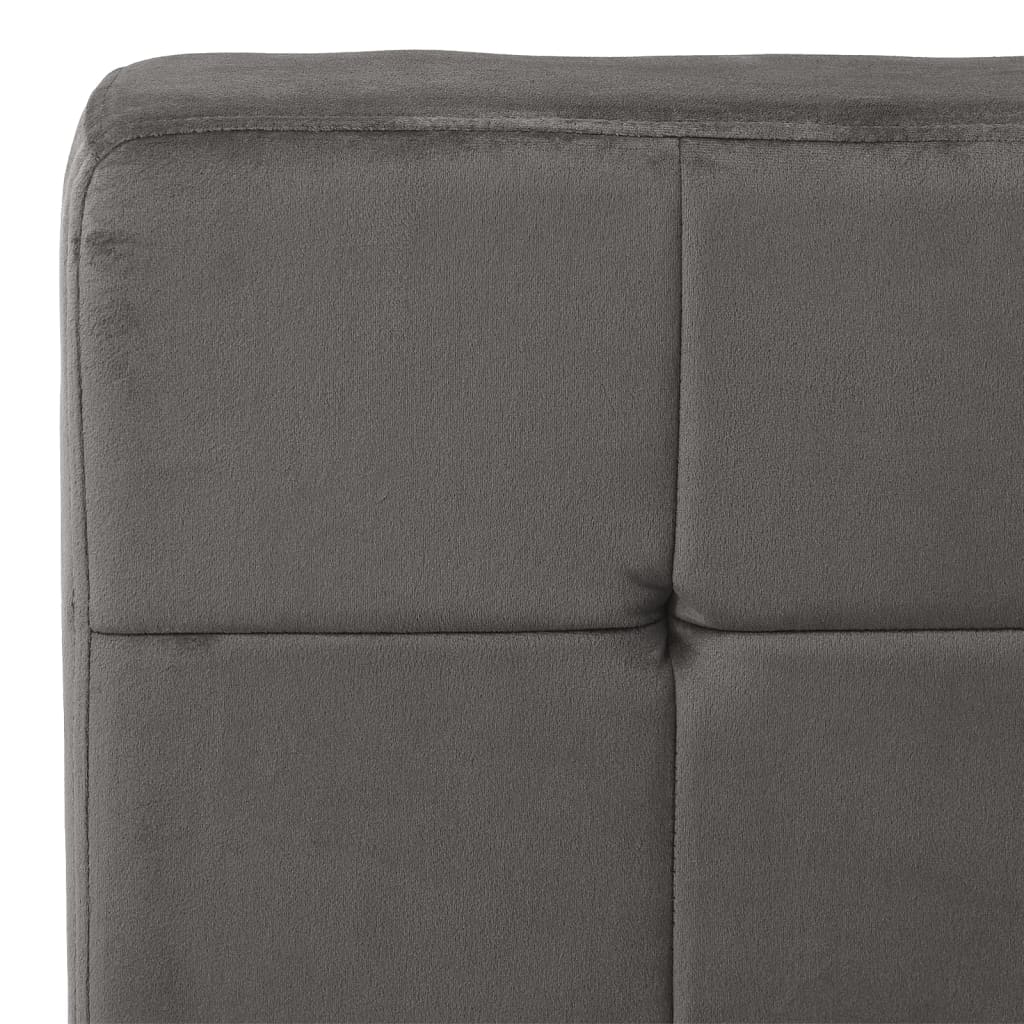 Poltrona Relax 65x79x87 cm Grigio Scuro in Velluto cod mxl 55529