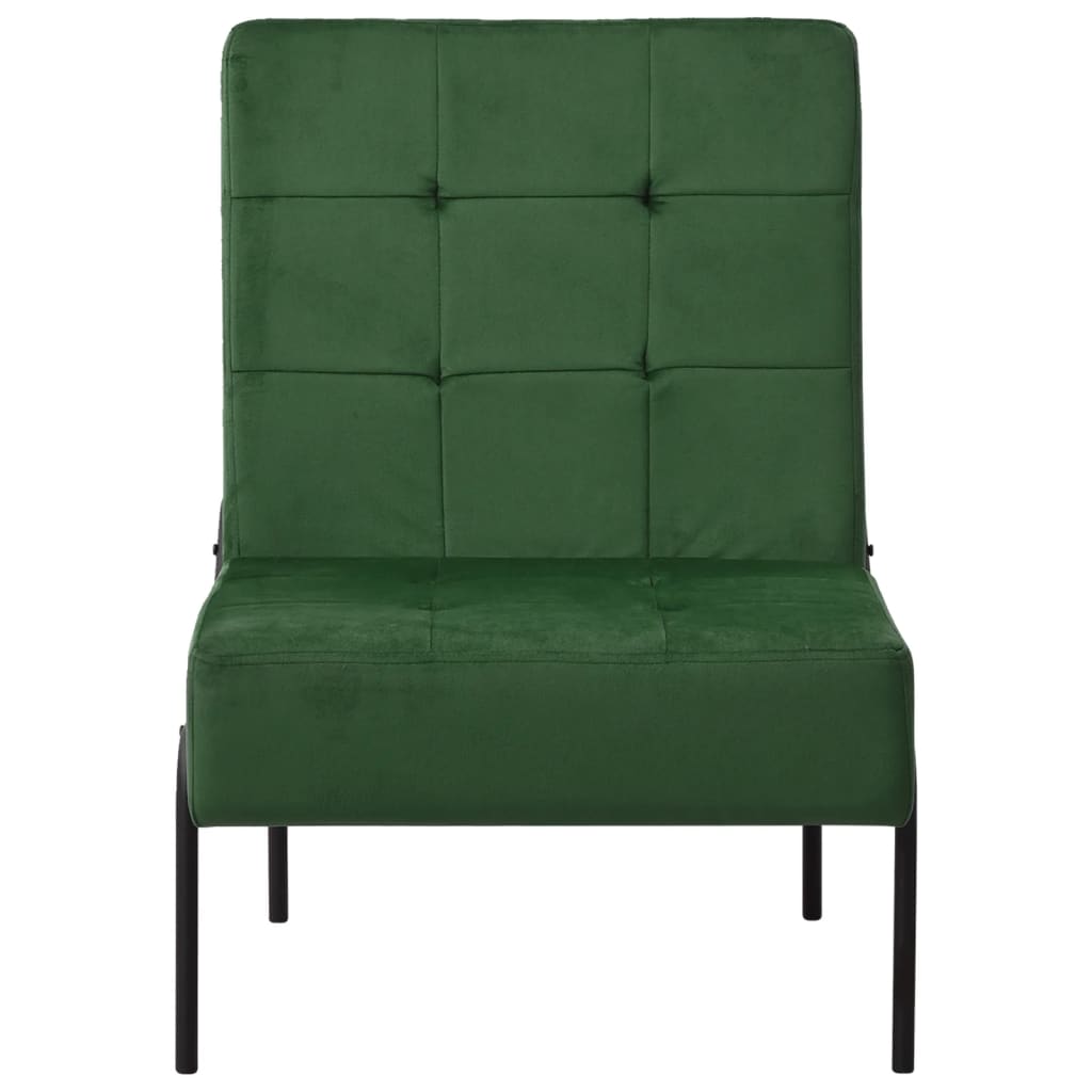 Poltrona Relax 65x79x87 cm Verde Scuro in Velluto cod mxl 57255