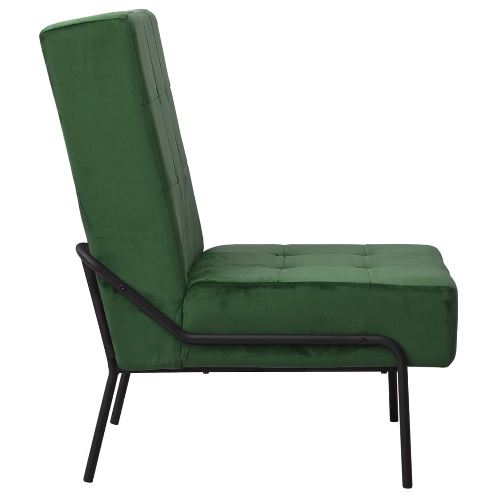 Poltrona Relax 65x79x87 cm Verde Scuro in Velluto cod mxl 57255