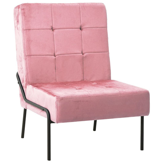 Poltrona Relax 65x79x87 cm Rosa in Velluto cod mxl 62849