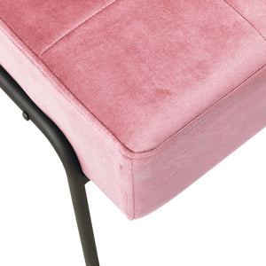 Poltrona Relax 65x79x87 cm Rosa in Velluto cod mxl 62849