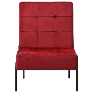 Poltrona Relax 65x79x87 cm Rosso Vino in Velluto cod mxl 57248