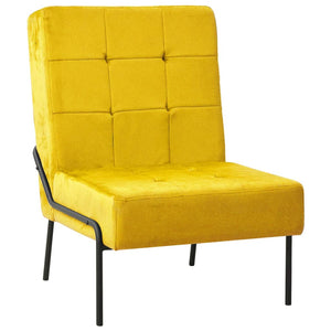 Poltrona Relax 65x79x87 cm Giallo Senape in Velluto cod mxl 61472