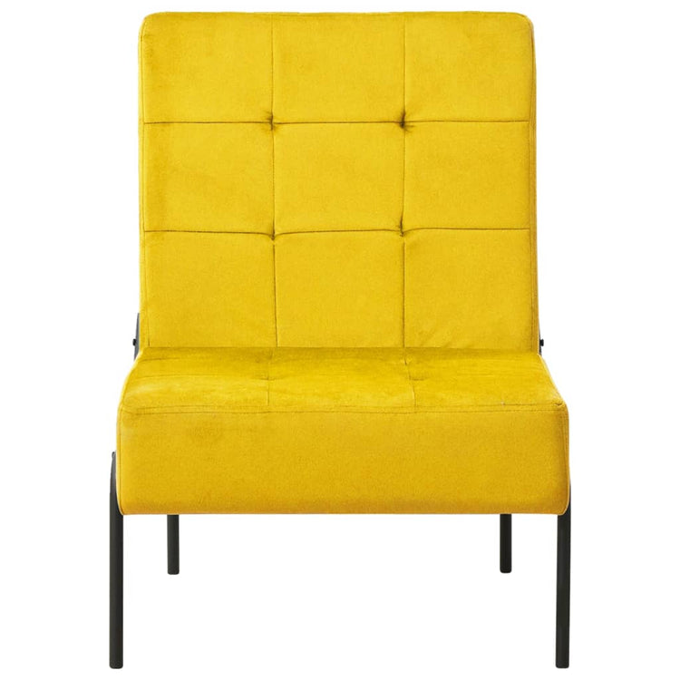 Poltrona Relax 65x79x87 cm Giallo Senape in Velluto cod mxl 61472