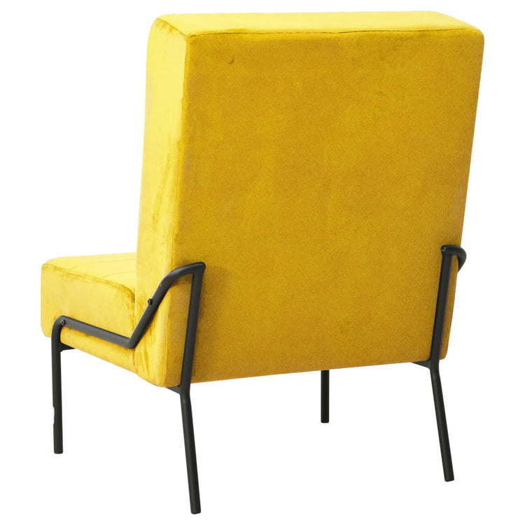 Poltrona Relax 65x79x87 cm Giallo Senape in Velluto cod mxl 61472