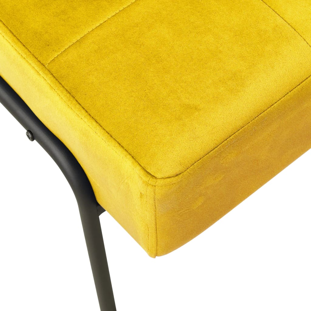 Poltrona Relax 65x79x87 cm Giallo Senape in Velluto cod mxl 61472